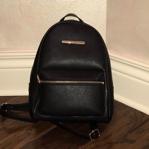 Aldo Bags - Black Leather Backpack Aldo Bags - Black Leather Backpack